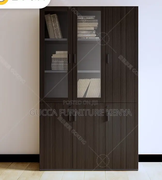 Cabinets: 3-Door Wooden Imported Office Cabinet