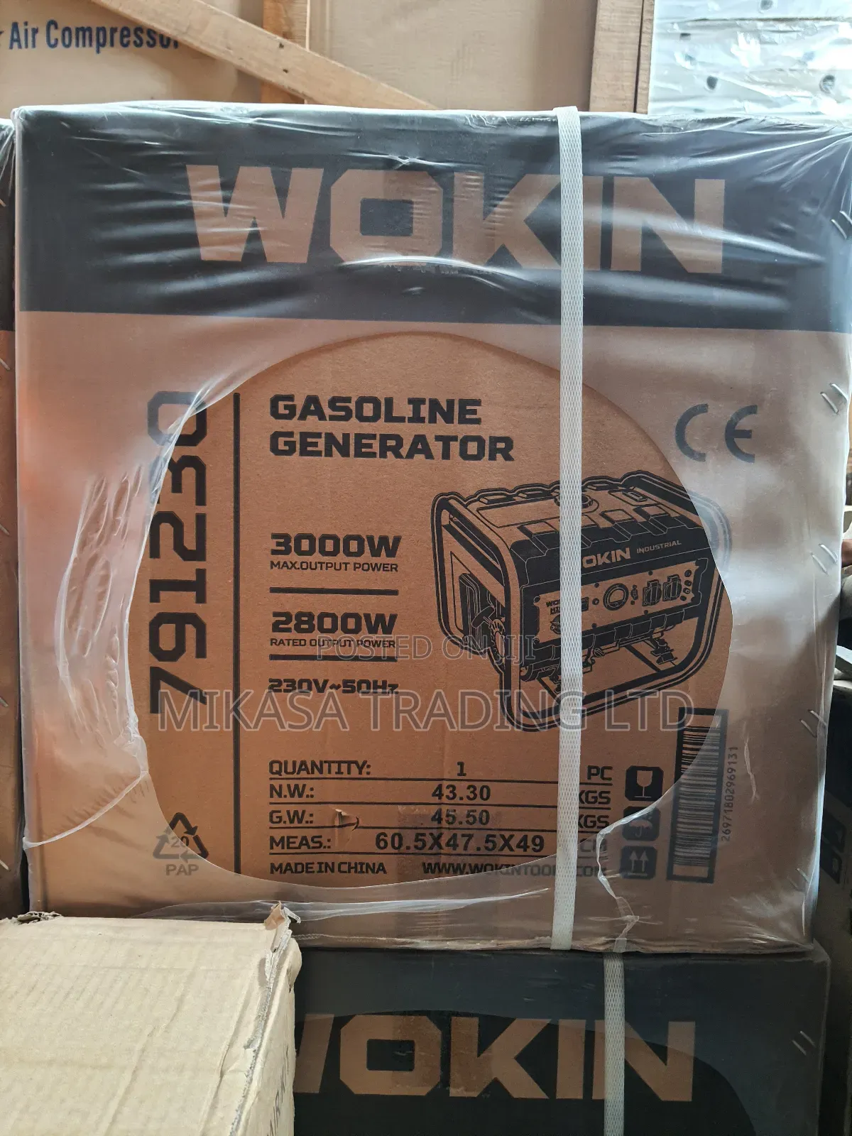 Wokin Gasoline Generator 3000w (3kva)