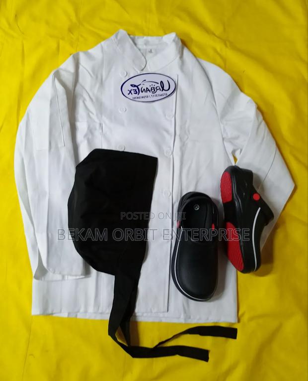 Chef Uniform In Stock (Jacket+Hat +Crocs) - thumbnail 2