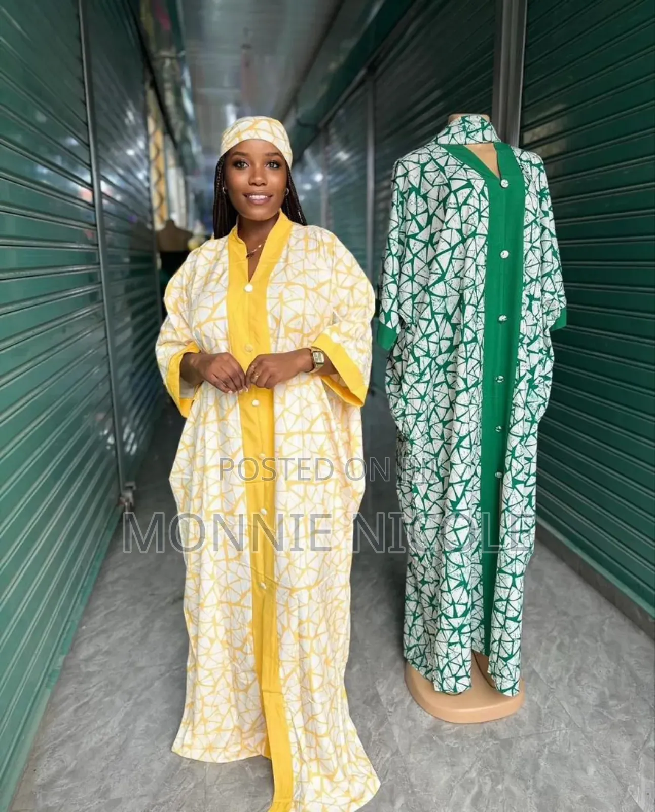 Yellow Kaftan/Maxi Dress