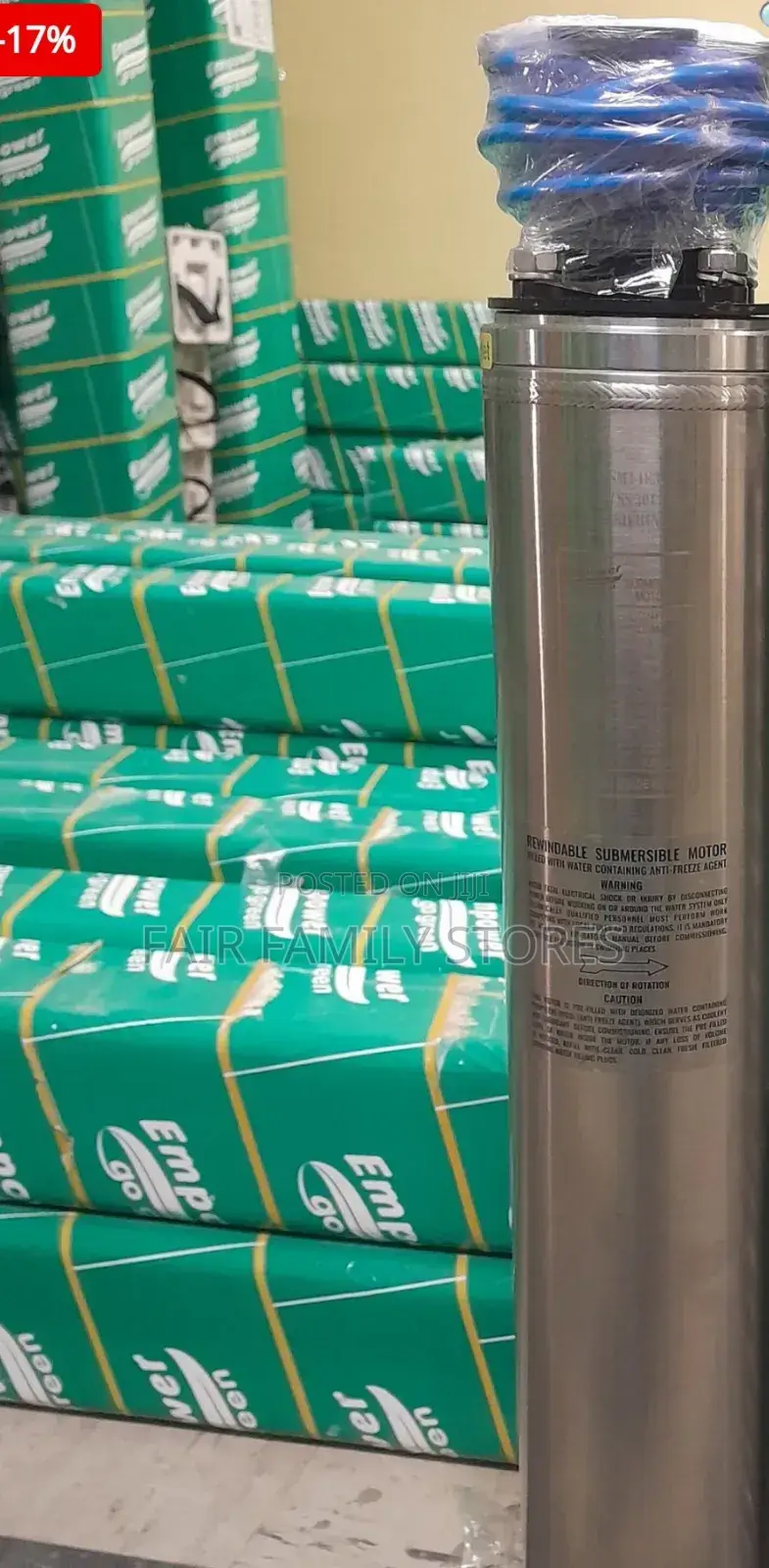 EMPOWER 2.2KW 3PH Water Cooled Indian Submersible Motor