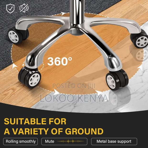 Office Chair: Heavy Duty Rolling Stool With Wheels - thumbnail 4