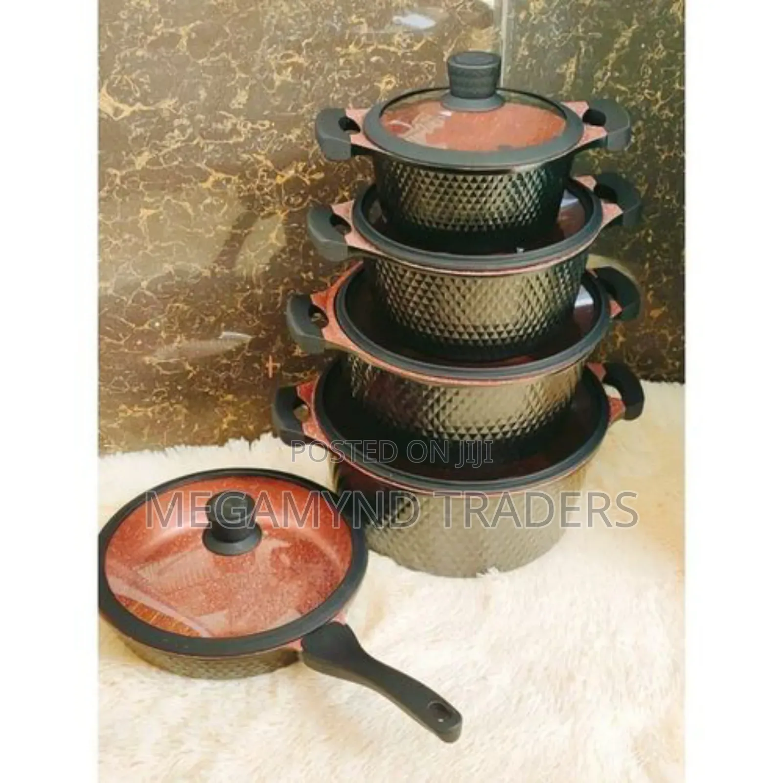 10pc Granite Die Casting Cookware/Granite Sufuria