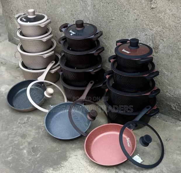 10pc Granite Die Casting Cookware/Granite Sufuria - thumbnail 2