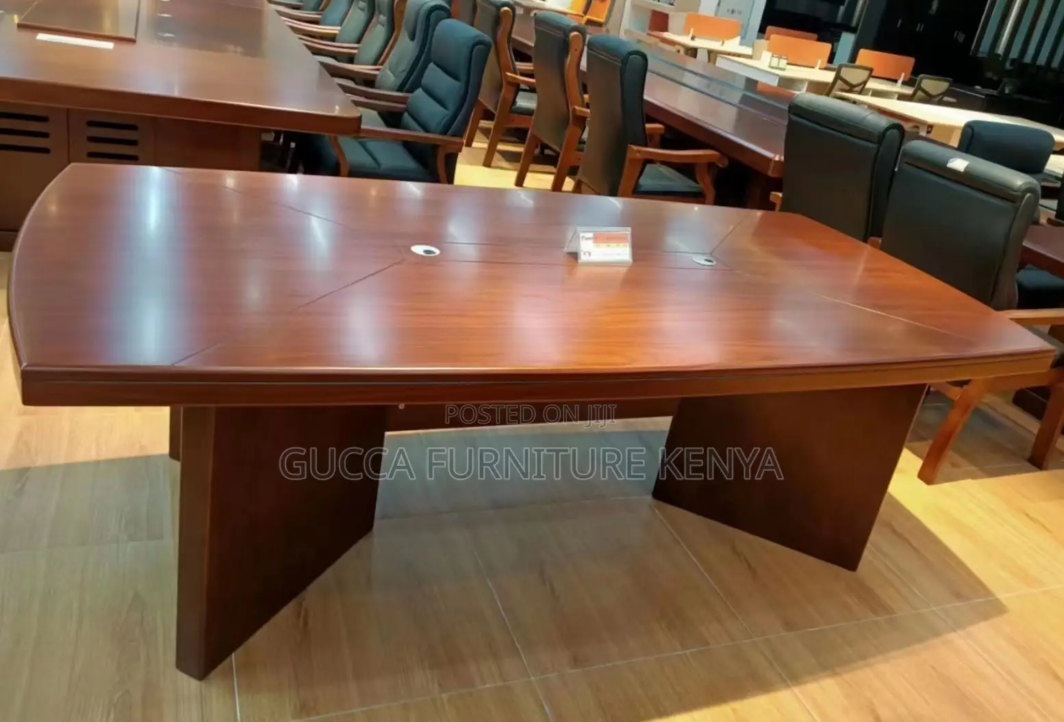 Boardroom Tables: Brown Mahogany Conference Office Table