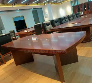 Boardroom Tables: Brown Mahogany Conference Office Table