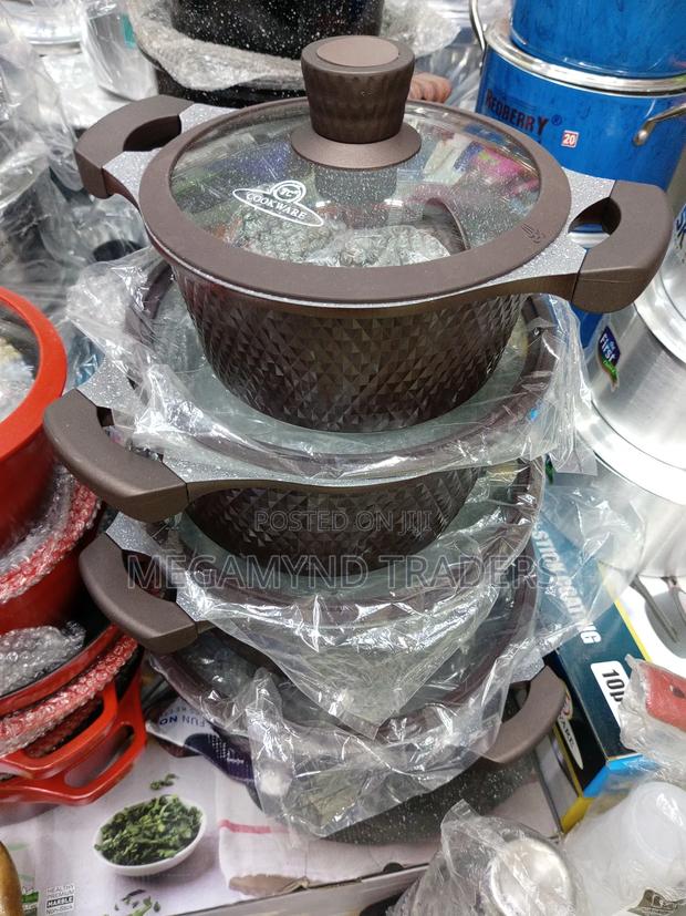 10pc Granite Die Casting Cookware/Granite Sufuria - thumbnail 4