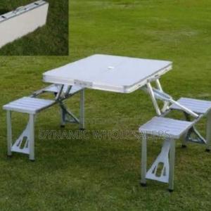 Foldable Picnic Table and Chairs 4 Seater Set - thumbnail 2