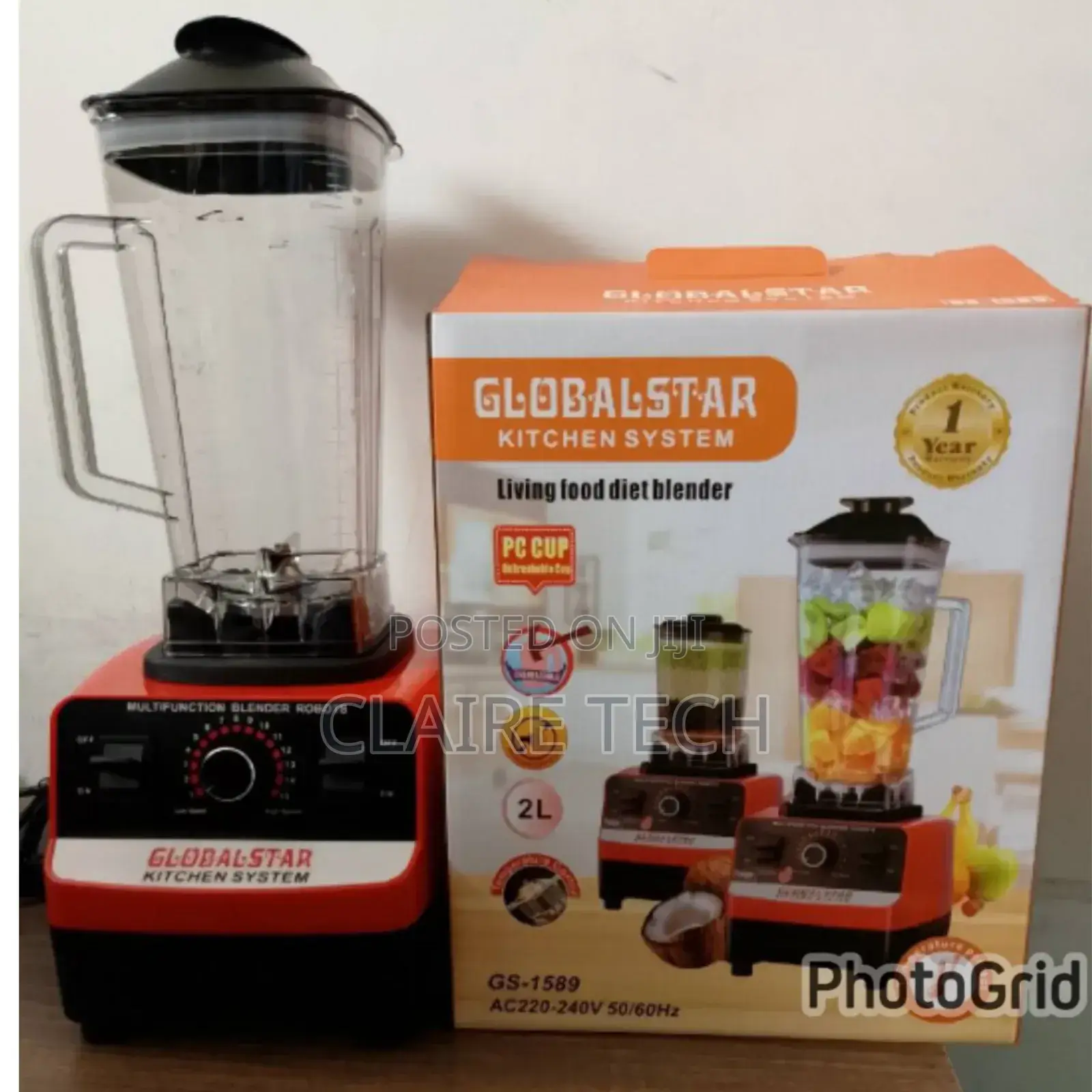 2 in 1 Globalstar Commercial Blender (Silvercrest Model