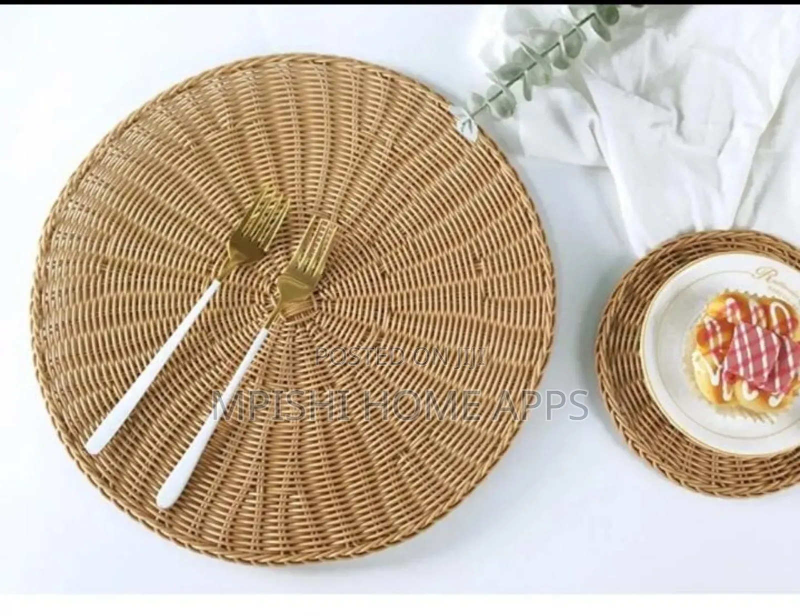 6pcs Rattan Table Mat