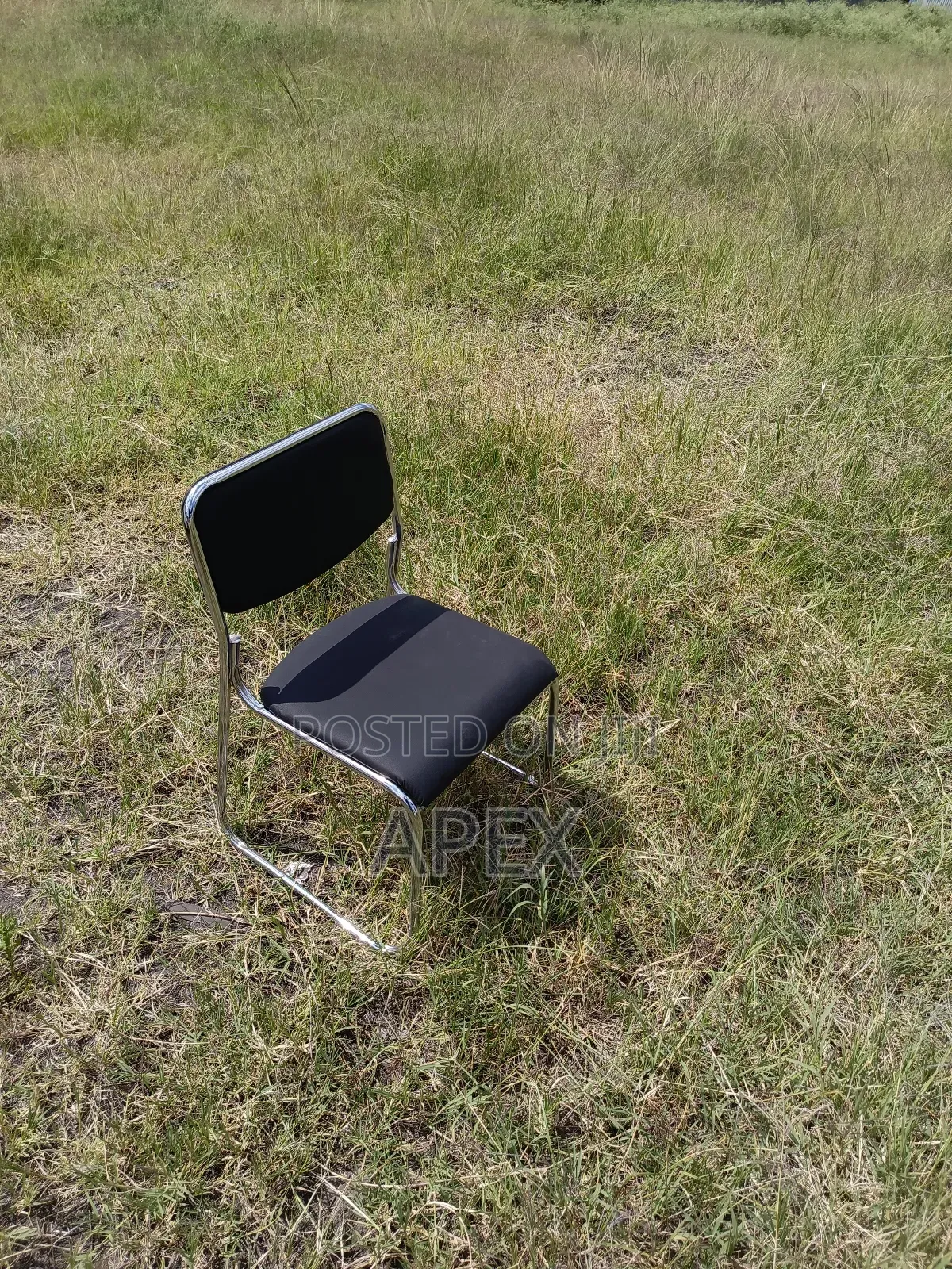 Chrome Armless Visitor Chair