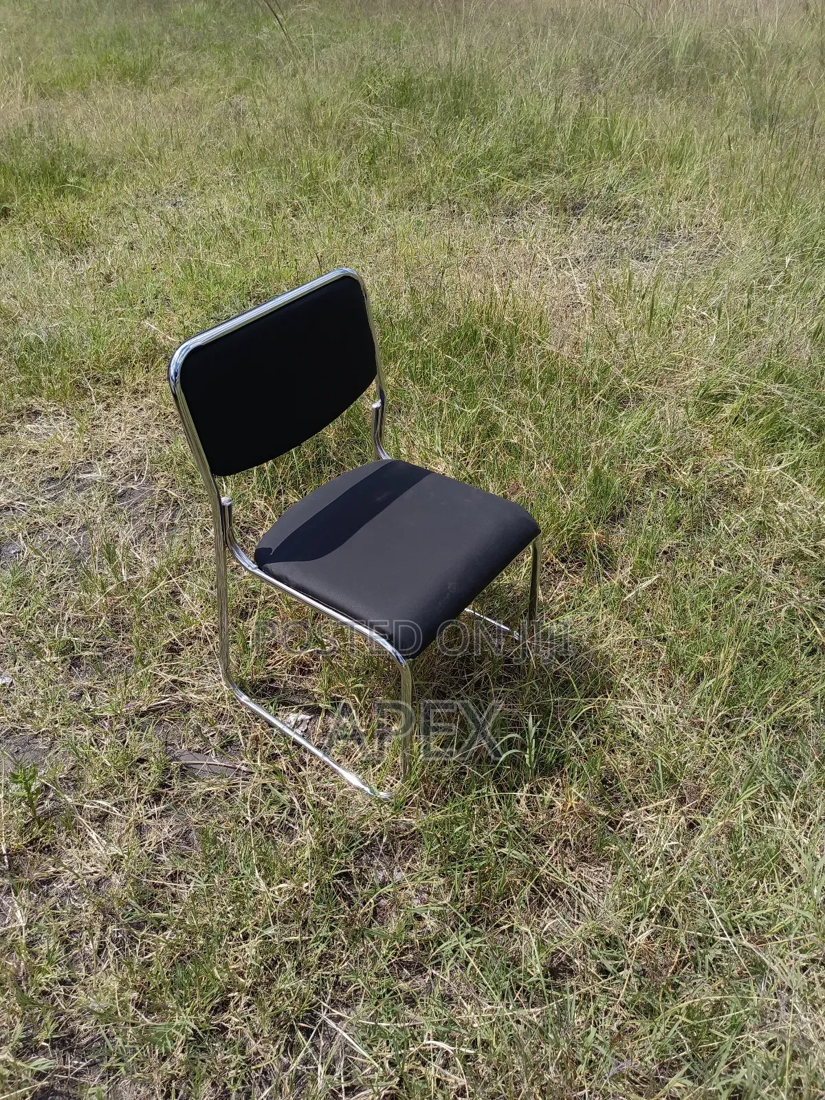 Chrome Armless Visitor Chair