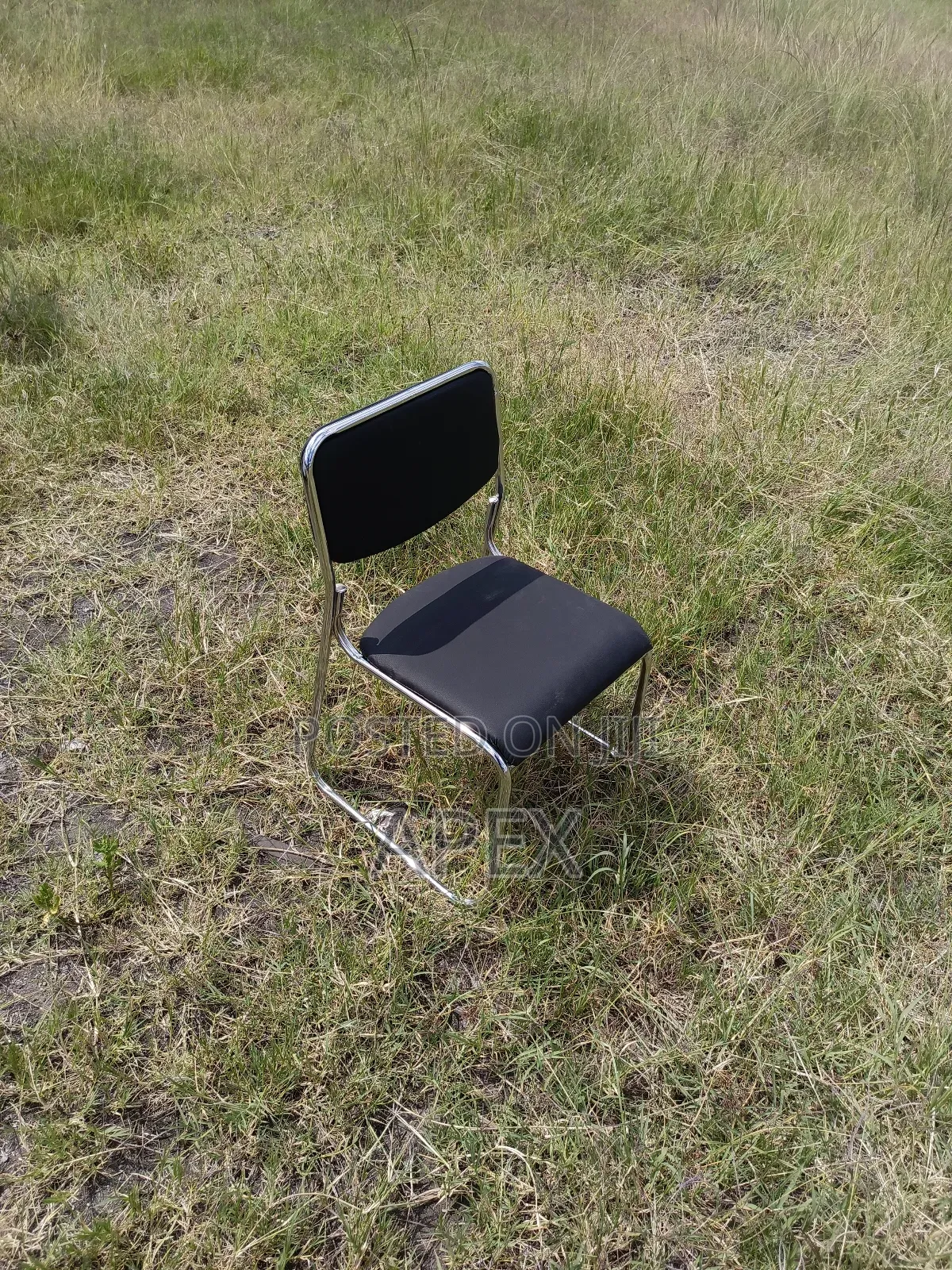 Chrome Armless Visitor Chair