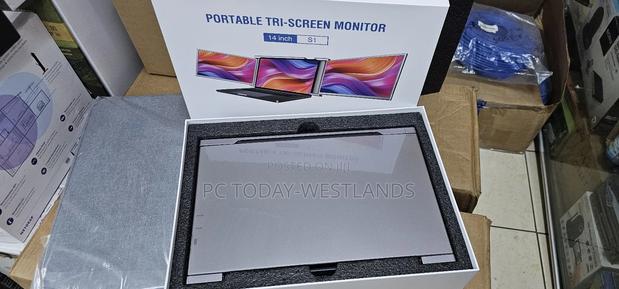 QGE Laptop Screen Extender, 14" 1080P FHD Triple Monitor