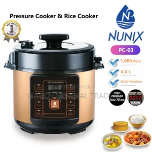 Nunix Pc-03 Pressure Cooker and Rice Cooker-6l