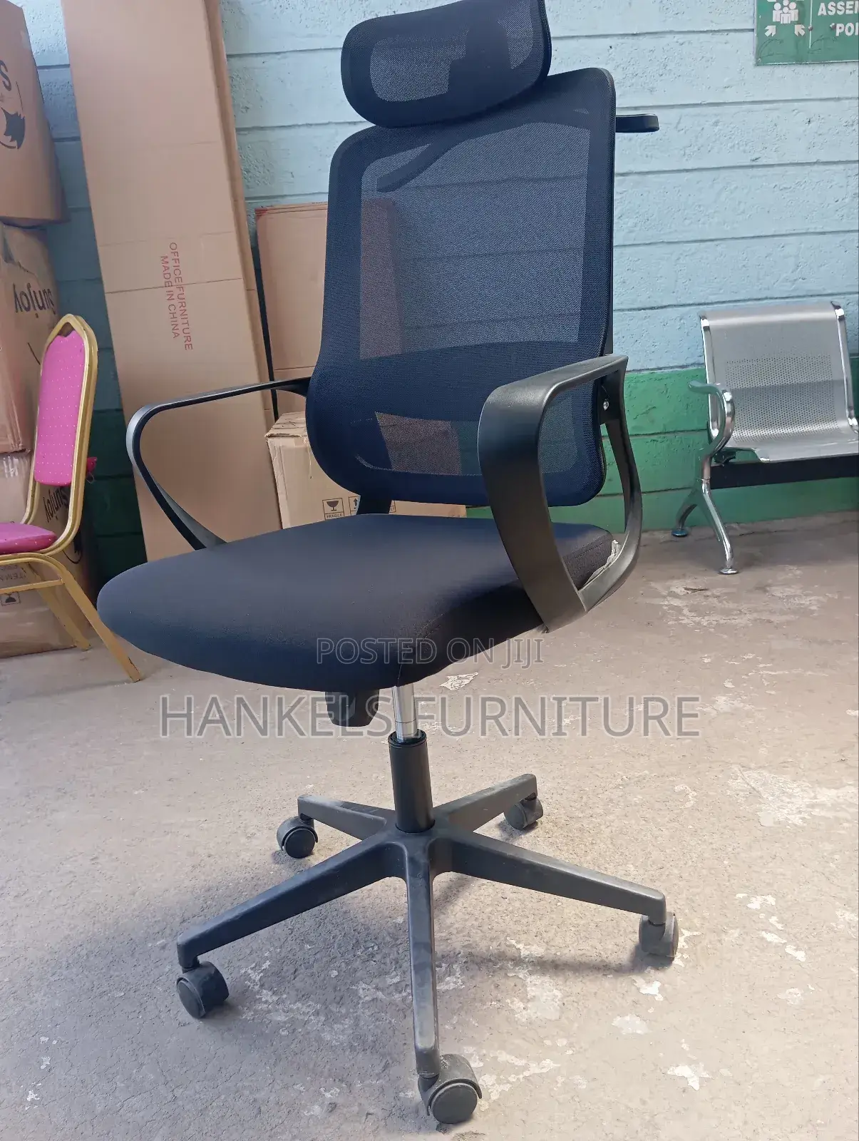 High Back Headrest Chair