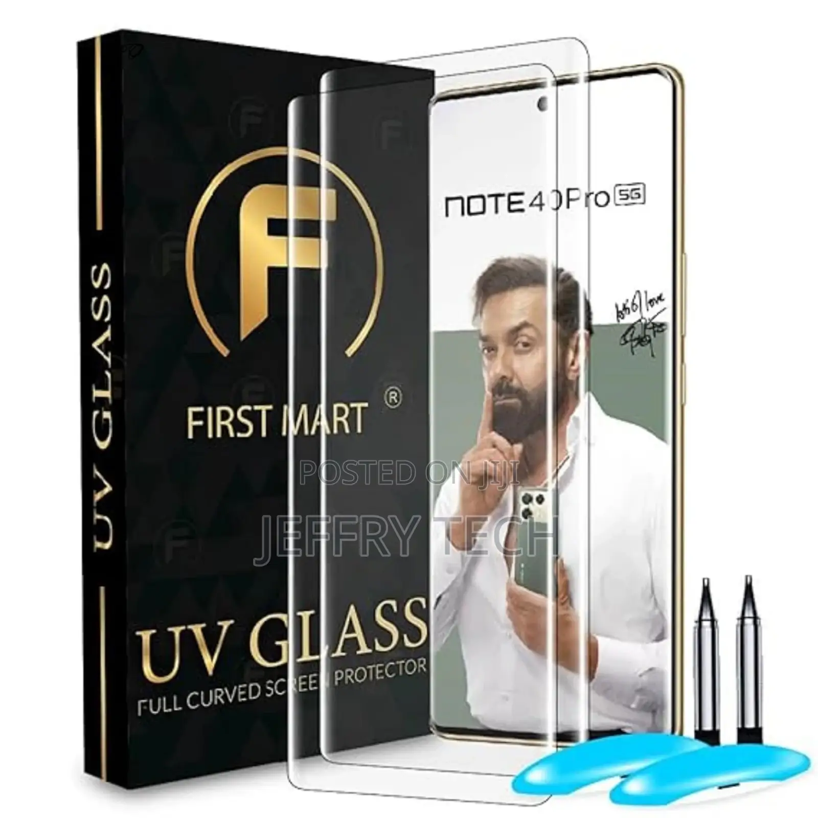Tempered Glass for Infinix Note 40 Pro Plus Full Glue