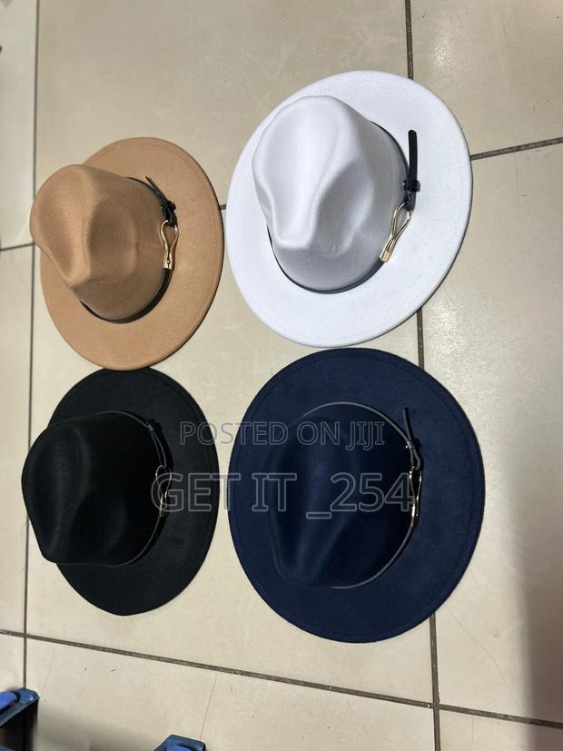 Unisex Wide Brim Fedora Hats - main view