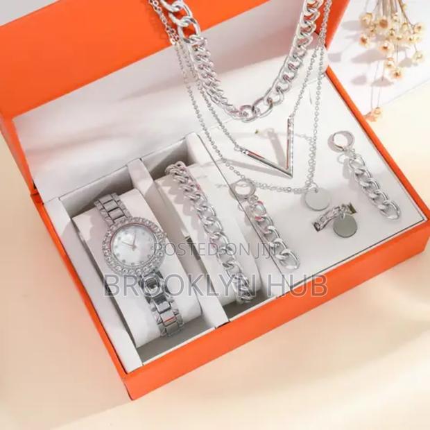 Ladies Diamond Quartz Watch Gift Set - thumbnail 2