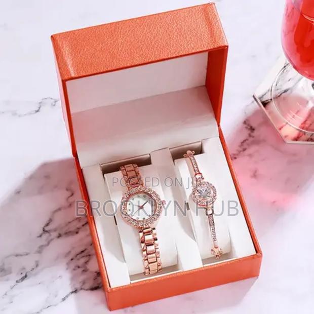 Excellent Quality 2pcs Gift Set Watch and Bracelet