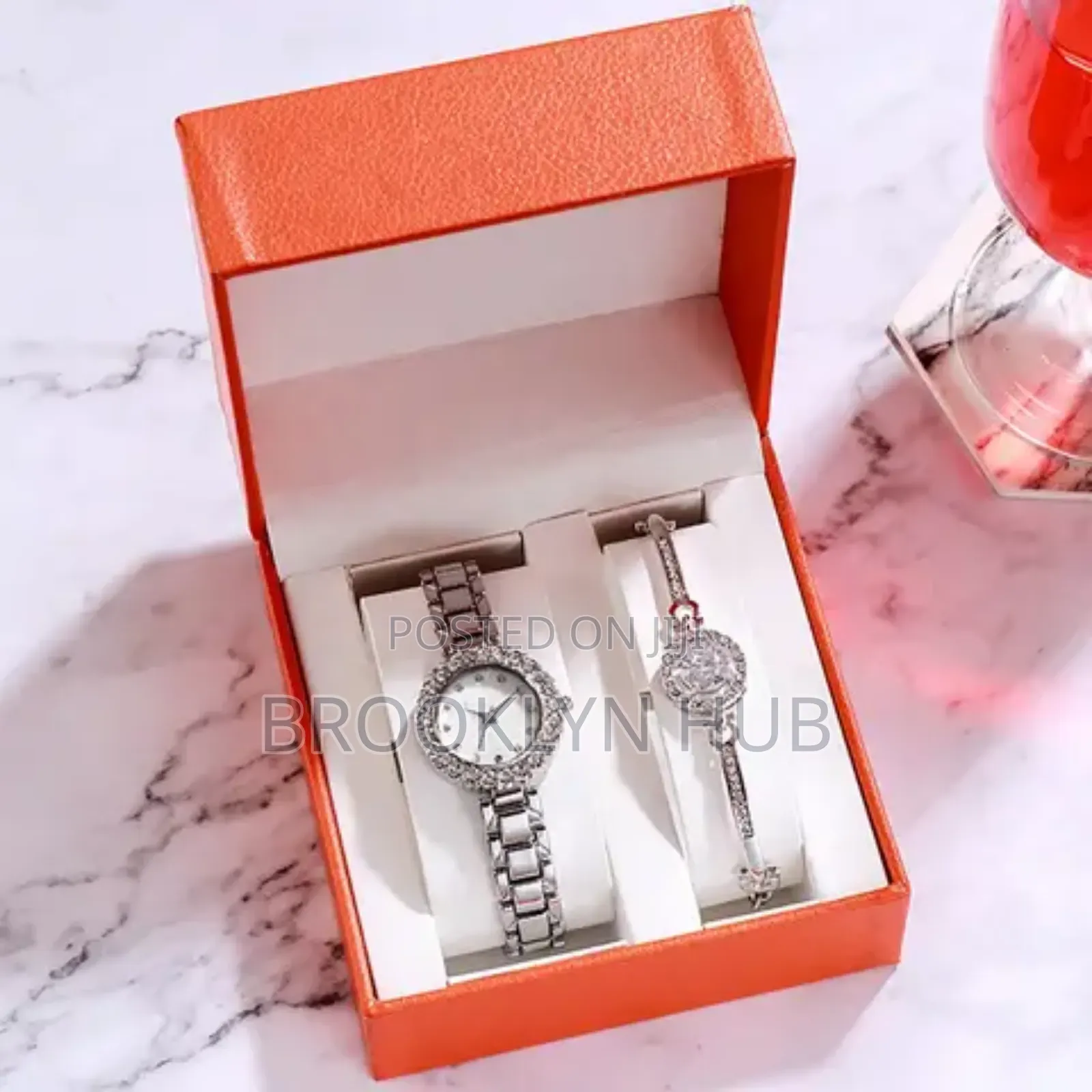Excellent Quality 2pcs Gift Set Watch and Bracelet