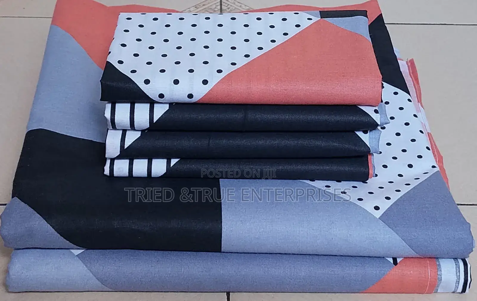 7*8 Printed Bedsheets, 2flat Bedsheets 4pillowcases Fw7jk