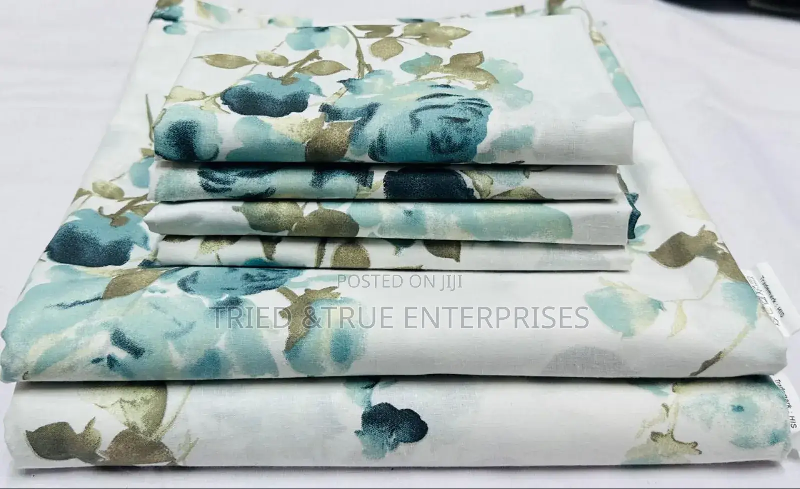 7*8 Printed Bedsheets, 2flat Bedsheets 4pillowcases Xf3wa