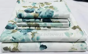 7*8 Printed Bedsheets, 2flat Bedsheets 4pillowcases Xf3wa