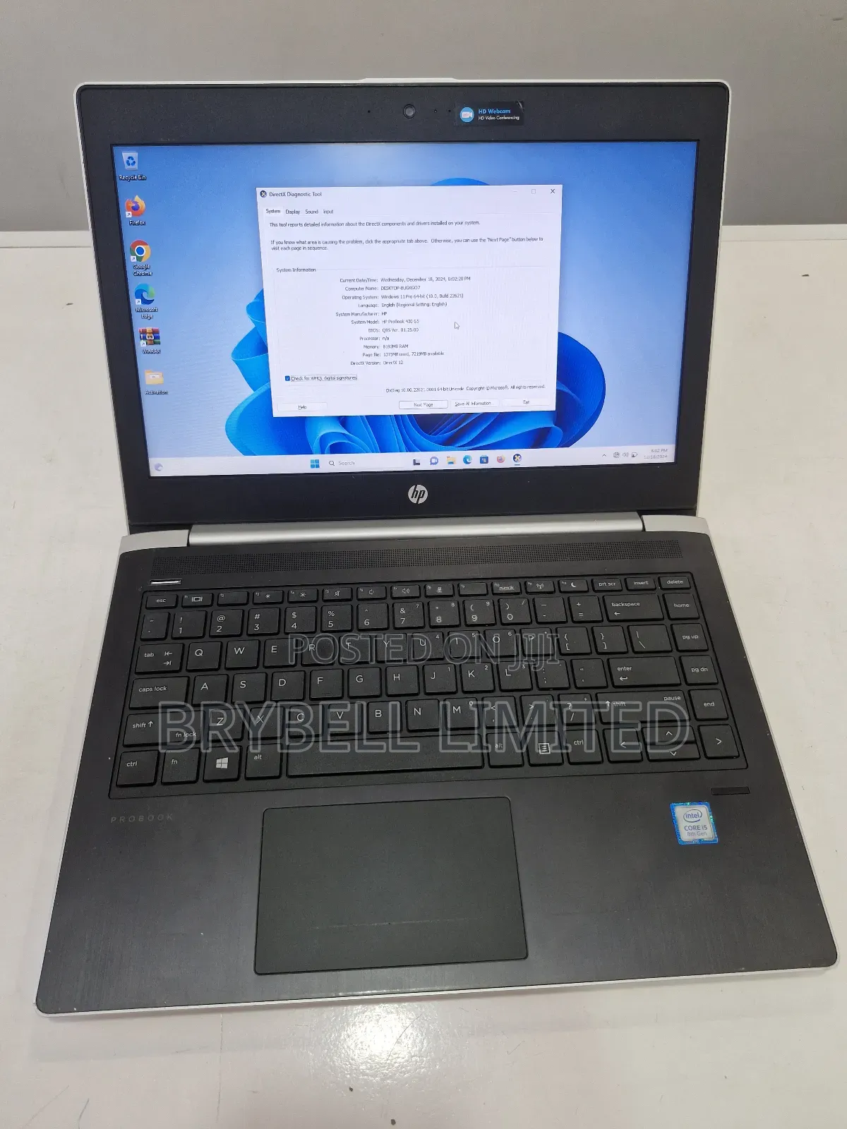 Laptop HP ProBook 430 G5 8GB Intel Core I5 HDD+SSD 500GB