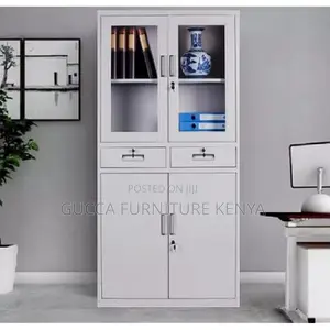 Cabinets: Steel Cabinet With Two Lockable Center Drawers