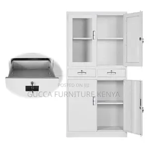 Cabinets: Steel Cabinet With Two Lockable Center Drawers