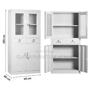 Cabinets: Steel Cabinet With Two Lockable Center Drawers
