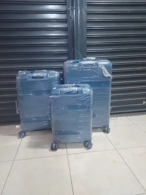 3in1 Exec Rubber Travel Suitcase Navy Blue Color