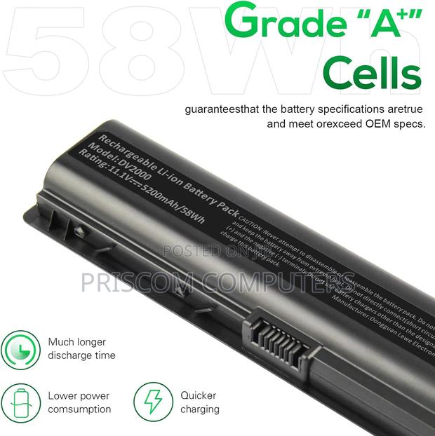 HP Pavilion Dv2000 Dv6000 V3000 Dx6700 HSTNN-Ib31 Battery - thumbnail 2
