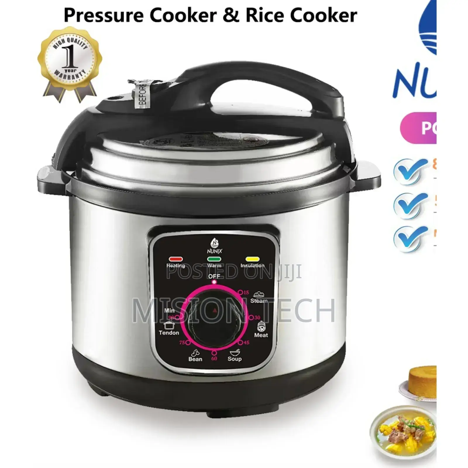 Nunix Pc- Electric Pressure Cooker
