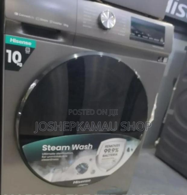 Hisense 10kgs Front Load Laundry Machine- Wash and Dry - main view