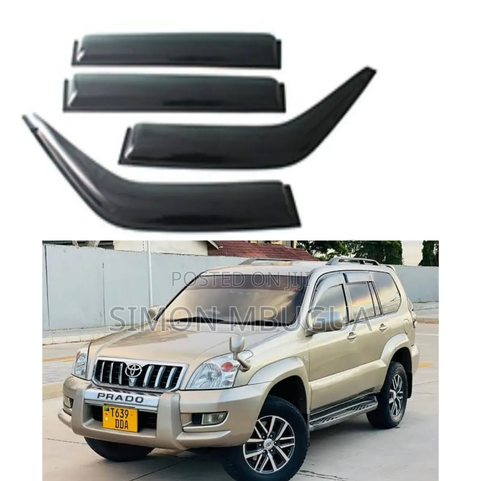 Toyota Prado J120 Windbreakers