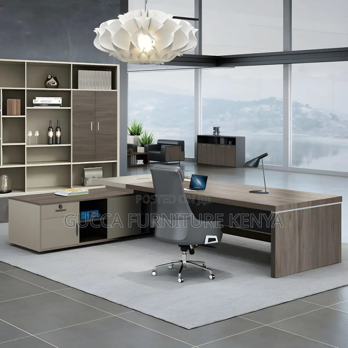 Office Tables:1600mm Modern Executive L-Shaped Library Table