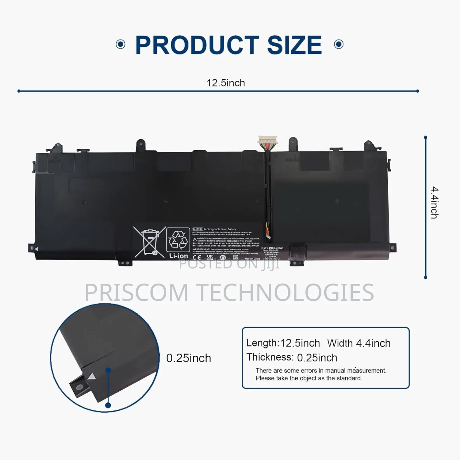 HP Spectre X360 15 Battery- SU06XL