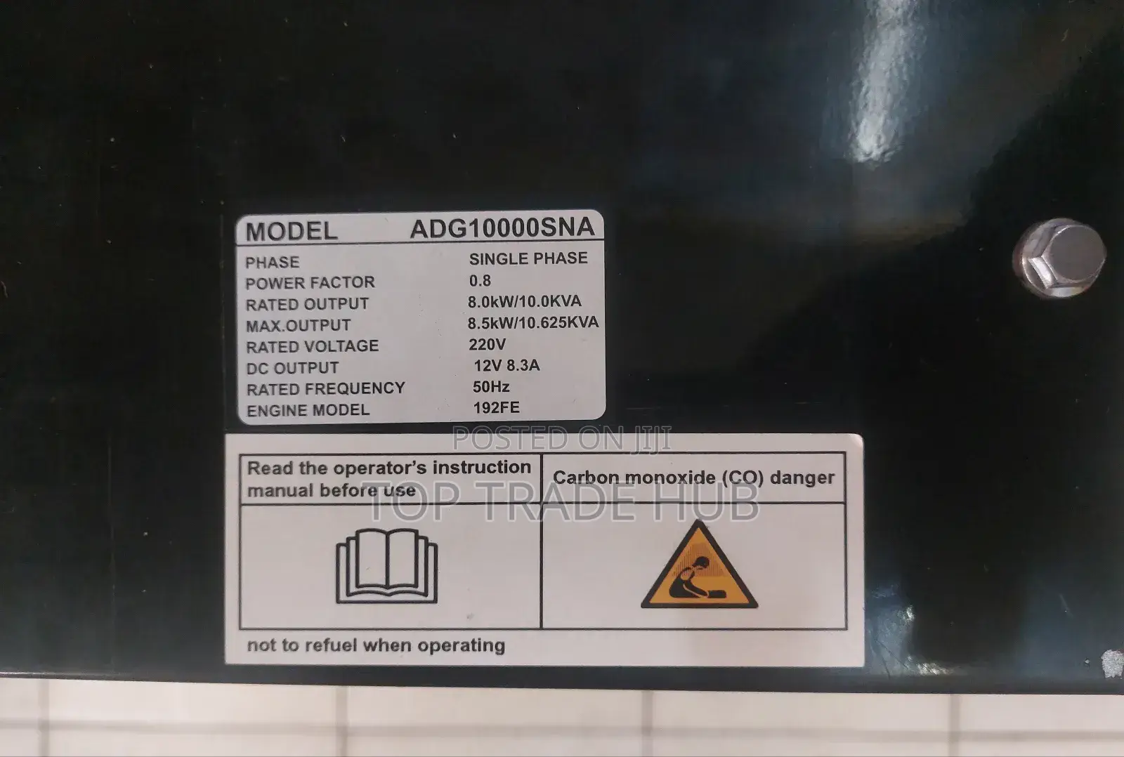 Heavy-Duty Premier Silent Diesel Generator 10KVA 1 Phase