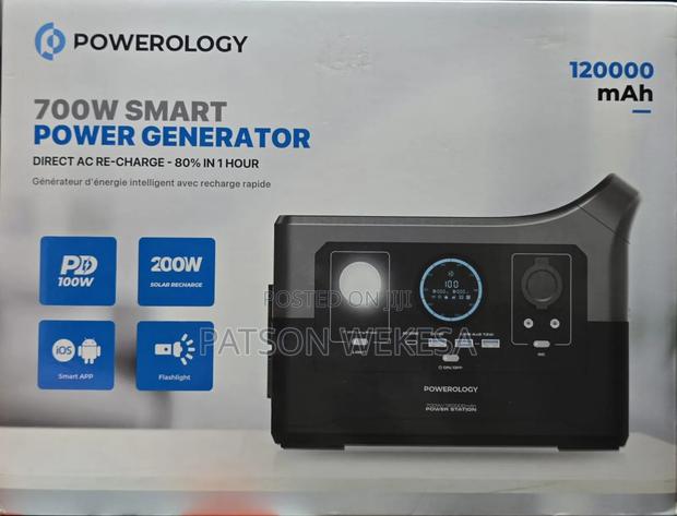 Powerology Portable Power Generator APP 120000mah 700W