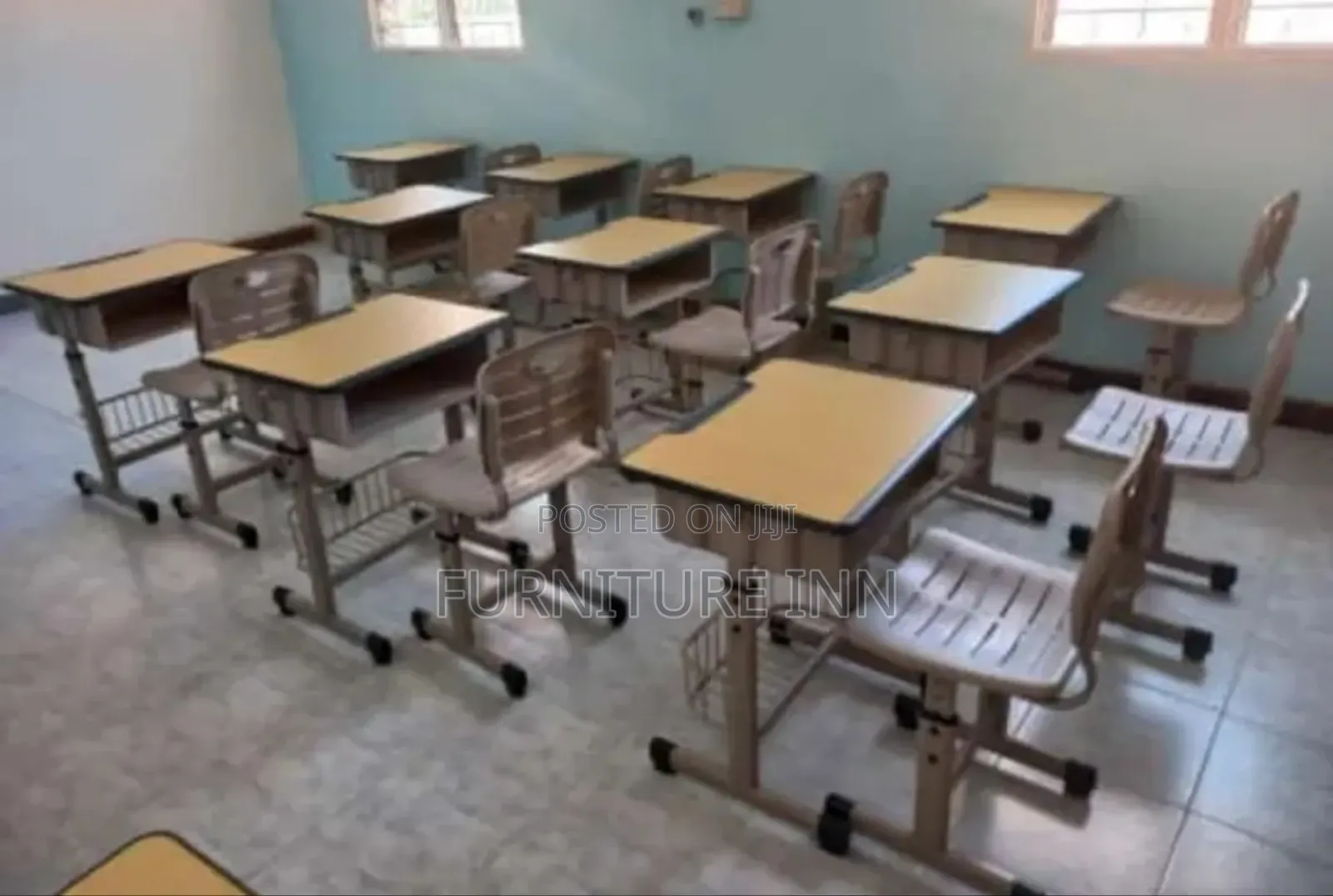 School Study Desk , Adjustable Table and Chair