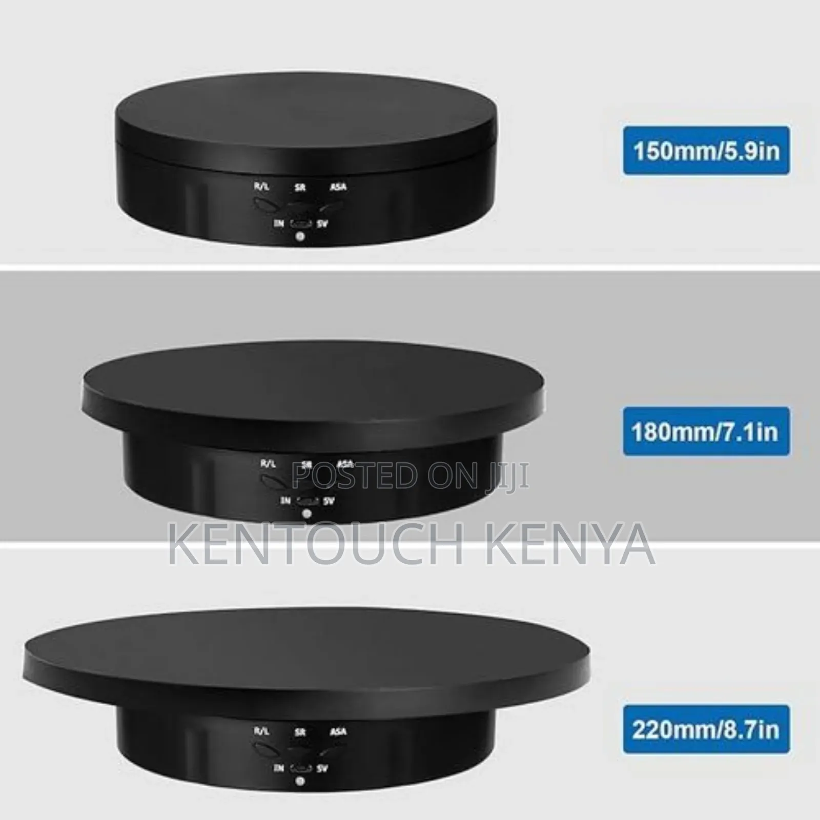 3 in 1 360 Degree Electric Turntable With Remote Control