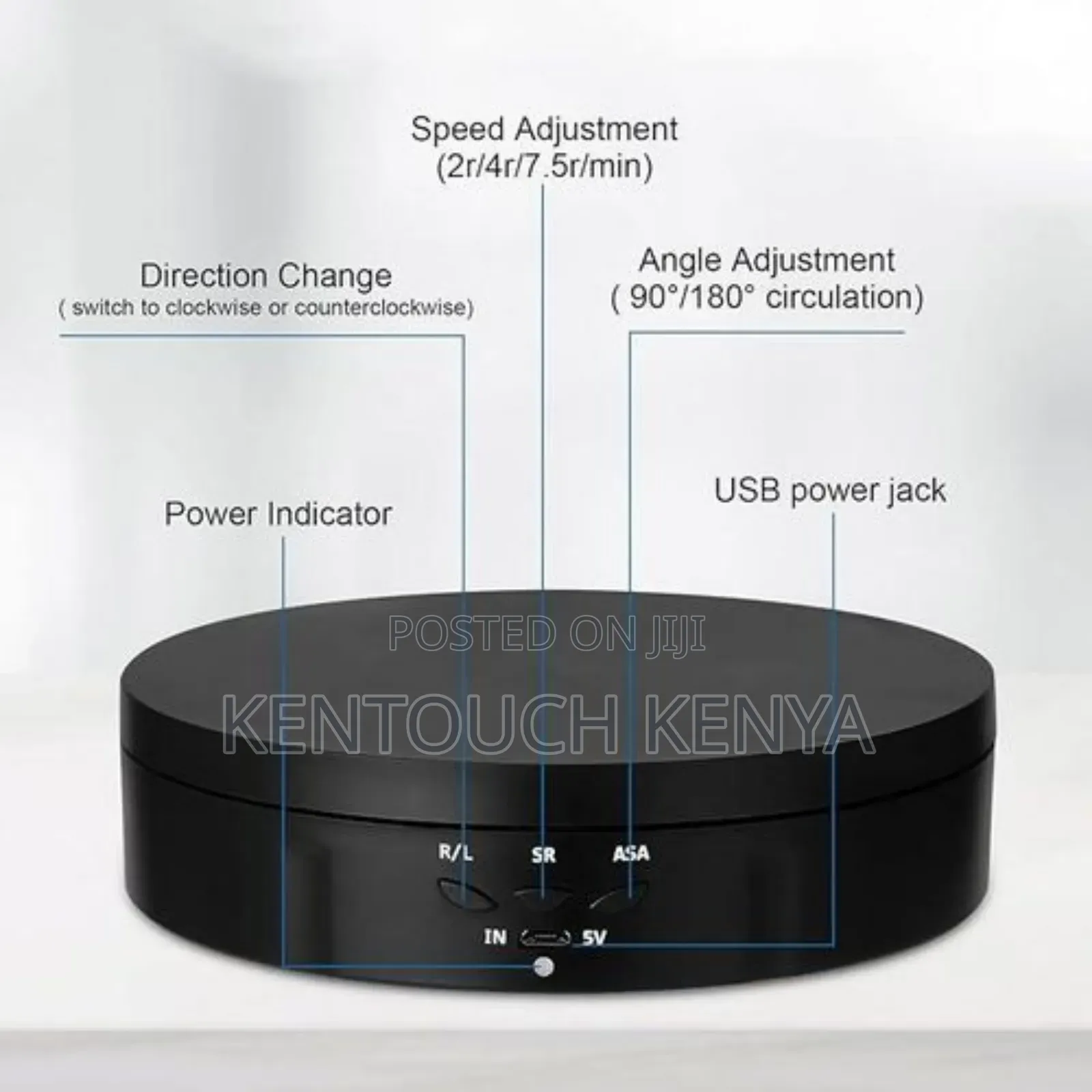 3 in 1 360 Degree Electric Turntable With Remote Control