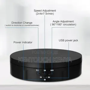 3 in 1 360 Degree Electric Turntable With Remote Control