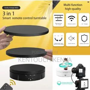 3 in 1 360 Degree Electric Turntable With Remote Control