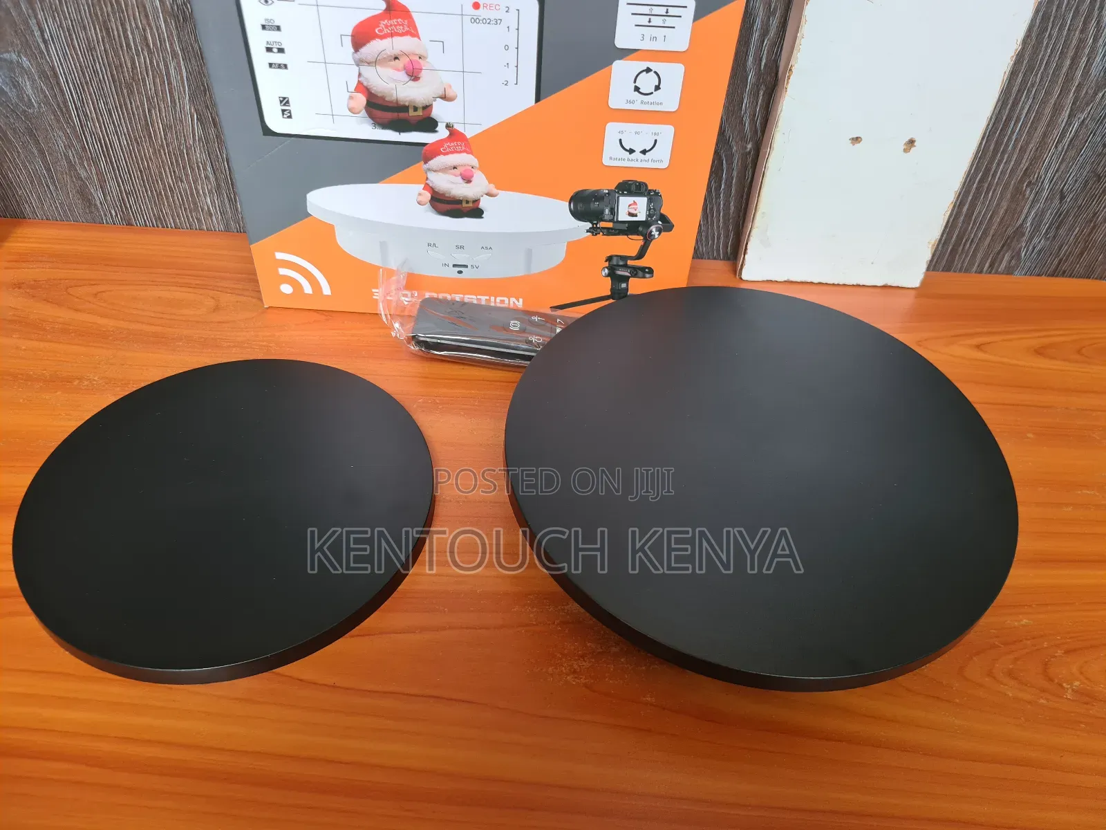 3 in 1 360 Degree Electric Turntable With Remote Control