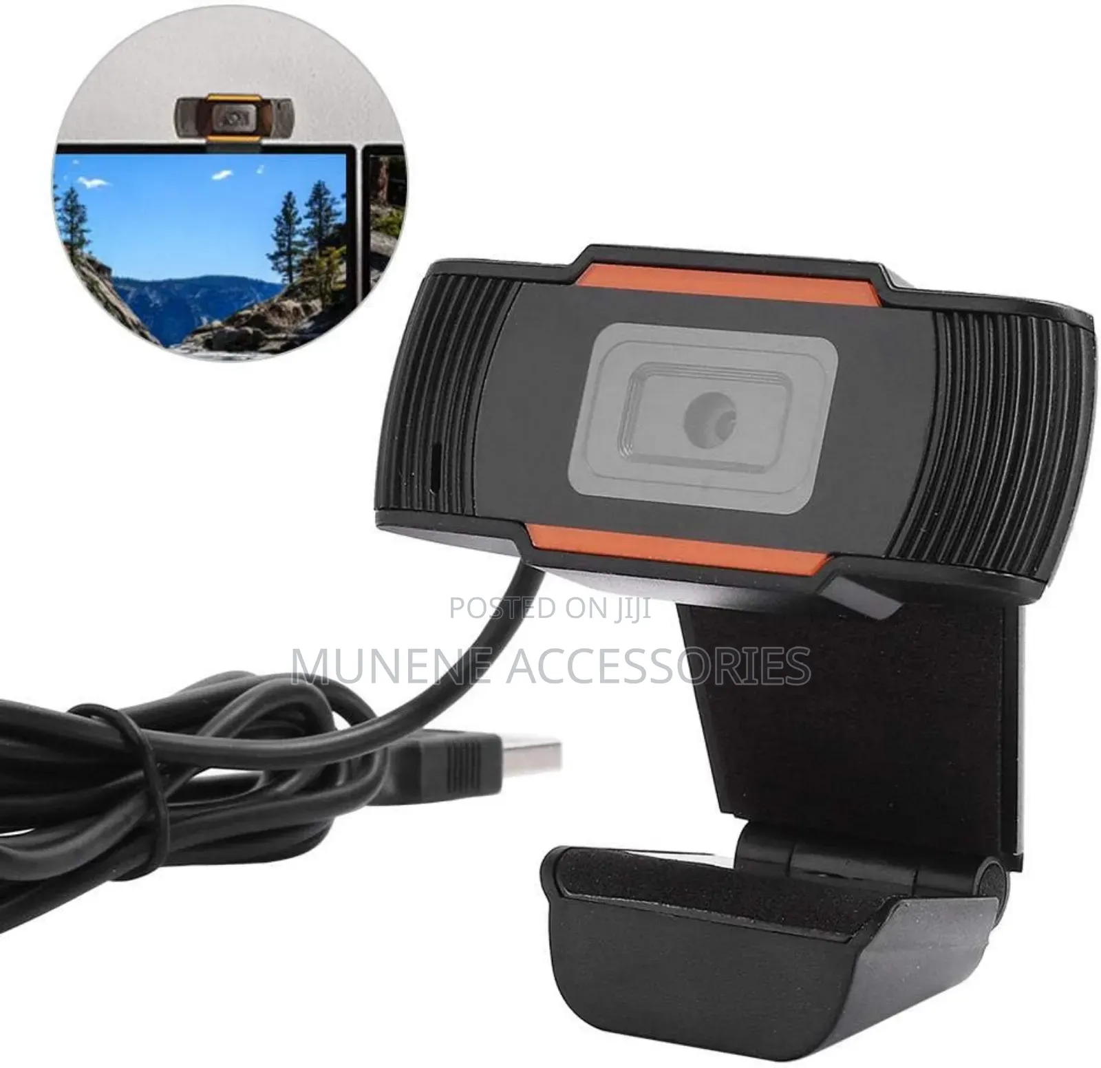 USB Webcam Builtin Mic Camera HD 1080P 2MP Two-Way Audio