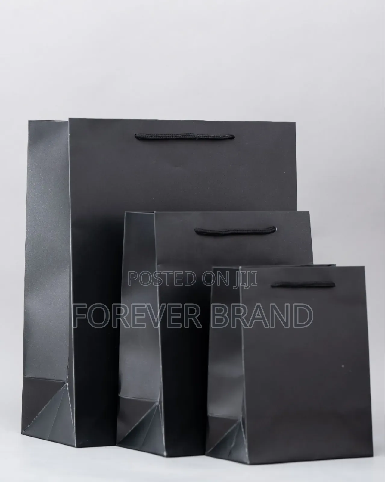 Giftbags Charcoal Black