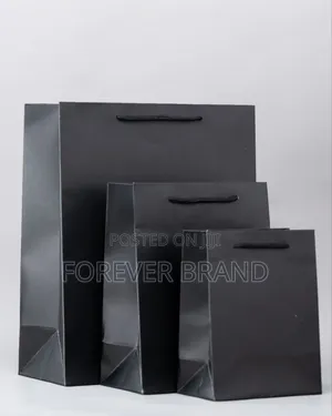 Giftbags Charcoal Black